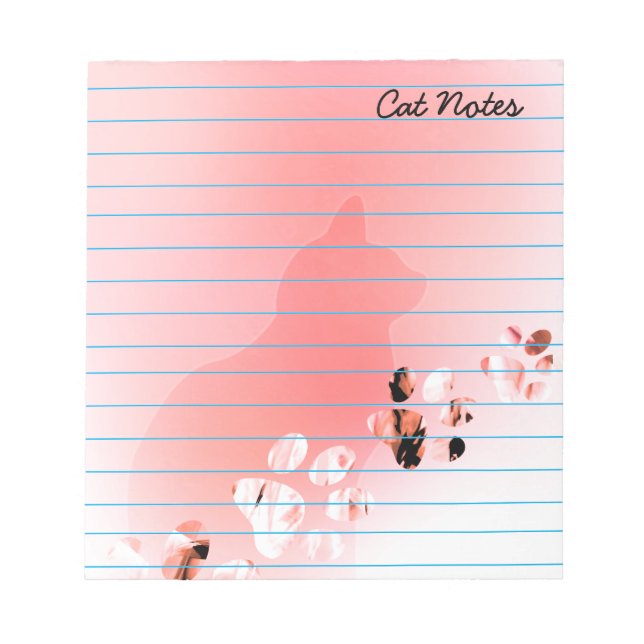 Bloc De Notas La Papelera De Gato Personaliza Las Impresiones Ro (Frente)