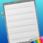 Bloc De Notas La práctica de escritura a mano muestra la acuarel<br><div class="desc">Estudiantes y adultos pueden practicar tanto la impresión como la escritura cursiva con esta almohadilla de papel de tamaño completo con fondo de color gris. Cada página incluye 6 líneas para escritura, con una línea descendente extensiva para practicar todas las letras fundas inferiores y fundas superiores. Ideal para la escuela...</div>