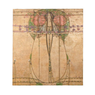 Bloc De Notas La Reina de Mayo - Margaret Macdonald MackMacintos