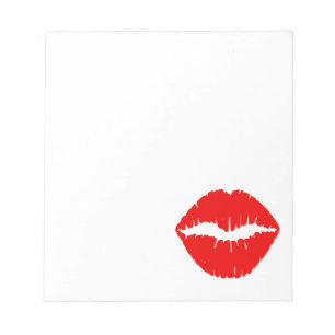 Bloc De Notas Labial rojo