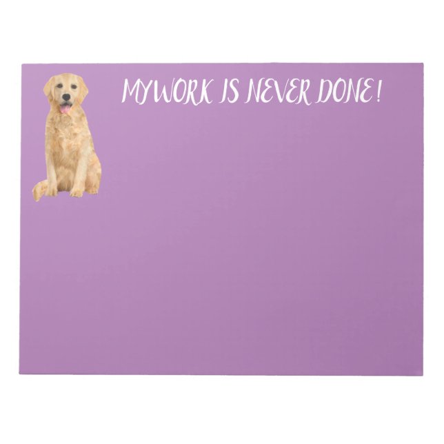 BLOC DE NOTAS LABRADOR RETRIEVE NOTEPAD (Frente)