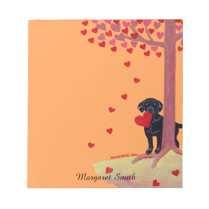 Bloc De Notas Labrador Retriever Negro Color Otoño