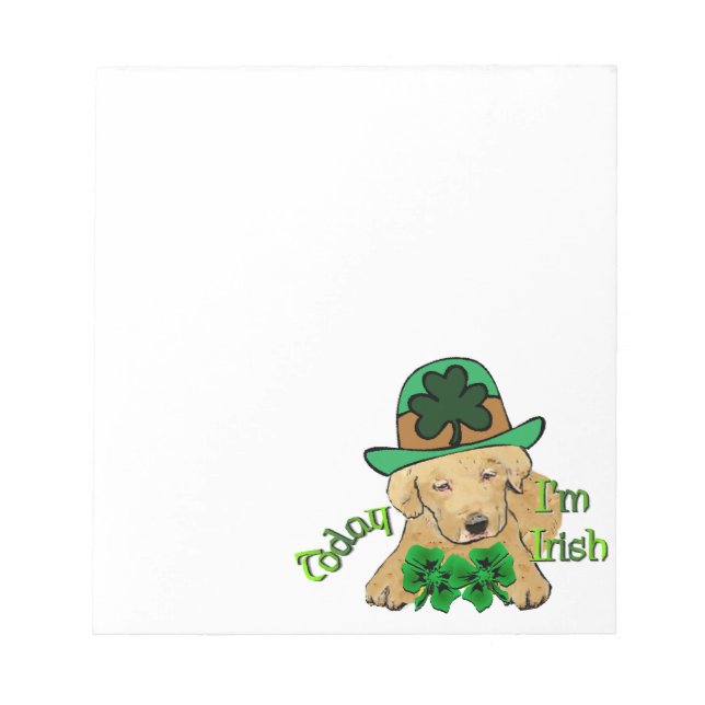Bloc De Notas Labrador Retriever St Pattys (Frente)