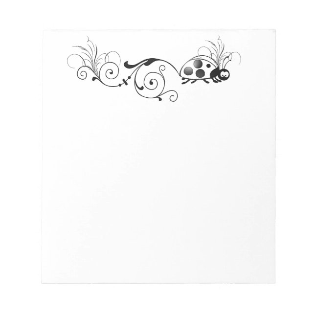 Bloc De Notas Ladybug con cola divertida (Frente)