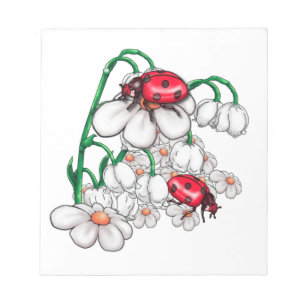 Bloc De Notas ladybugs en pisos