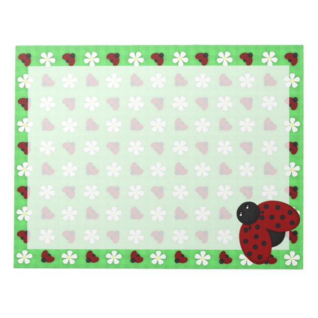 Bloc De Notas Ladybugs y Daisies (Frente)