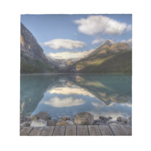 Bloc De Notas Lago Louise al amanecer, Parque Nacional Banff,