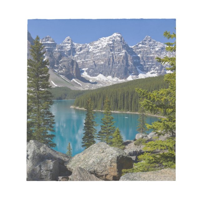 Bloc De Notas Lago Moraine, Canadian Rockies, Alberta, Canadá (Frente)