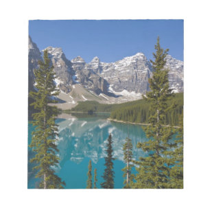 Bloc De Notas Lago Moraine, Rockies canadienses, Alberta, Canadá