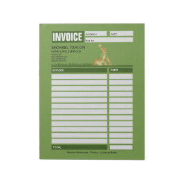Bloc De Notas Landscaping Lawn Mowing Business Receipt Invoice