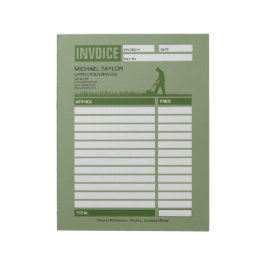 Bloc De Notas Landscaping Lawn Mowing Business Receipt Invoice