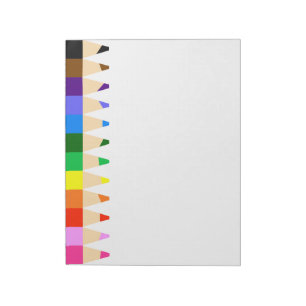 Bloc De Notas Lápices coloreados grandes
