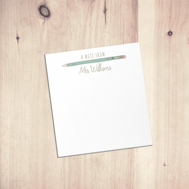 Bloc De Notas Lápiz ilustrado de Personalizado de regalo para pr (Subido por el creador)