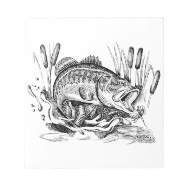 Bloc De Notas Largemouth Bass (Frente)