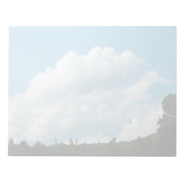 Bloc De Notas Las nubes se encuentran con los árboles (Frente)