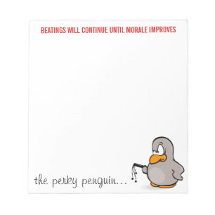 Bloc De Notas Las palizas continuarán hasta que mejore la moral