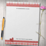 Bloc De Notas Las recetas de mi abuela retro tocaron el gran Blo<br><div class="desc">Personalice este lindo bloc de notas de recetas de página retro retro con un nombre u otro texto. Creado en puntos de polka de color rosa rojo y con un patrón de manchas color canela con amplio espacio de escritura. El diseño está impreso en todas las hojas. Una forma económica...</div>