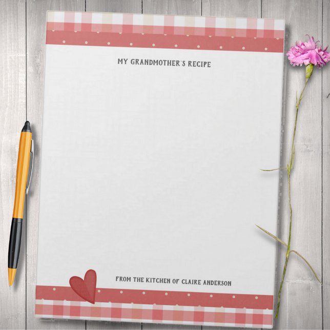 Bloc De Notas Las recetas de mi abuela retro tocaron el gran Blo (Subido por el creador)