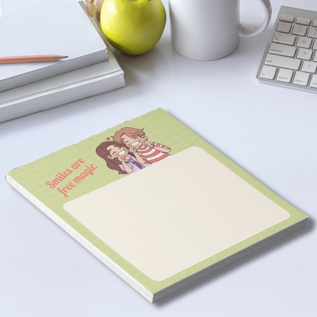 Bloc De Notas Las sonrisas personalizadas son magia gratis (Subido por el creador)