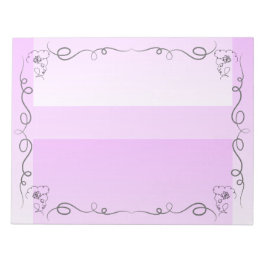 Bloc De Notas Lavanda de belleza flotante Notepad grande