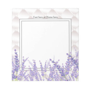 Bloc De Notas lavanda, elegante, moderno, trendy, floral