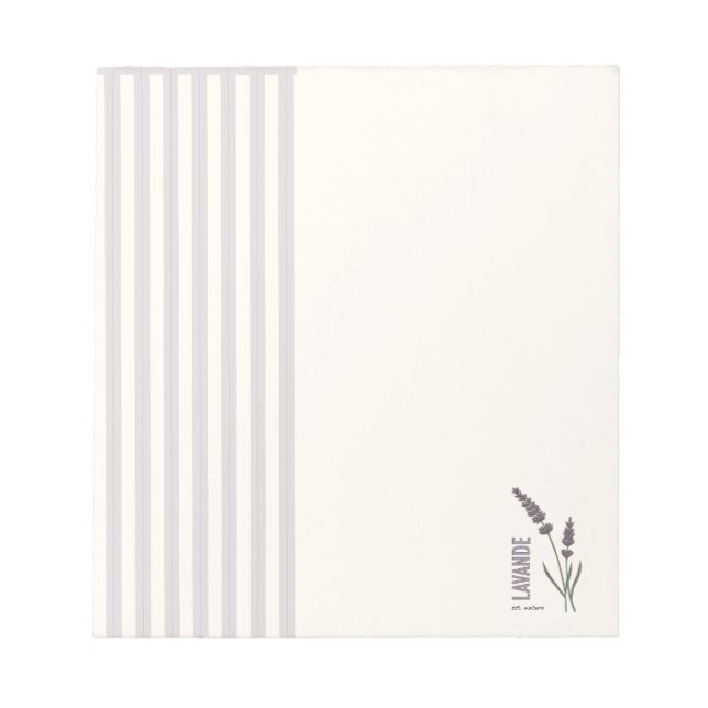 Bloc De Notas Lavande est. Nature (Frente)