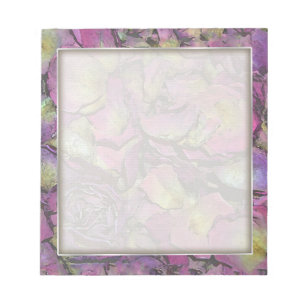 Bloc De Notas Lavender color de agua de los pepitas rosadas de r