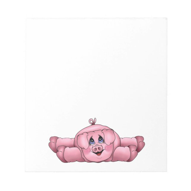 Bloc De Notas Lazy Piggy Notepad (Frente)
