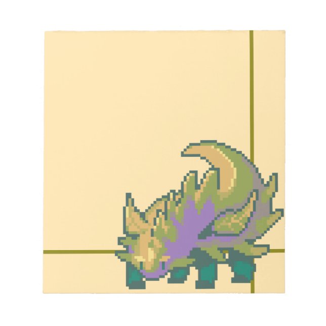 Bloc De Notas Leaf Dragon Pixel art (Frente)
