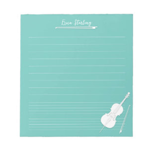 Bloc De Notas Lección de música personalizada de violonchelo bla