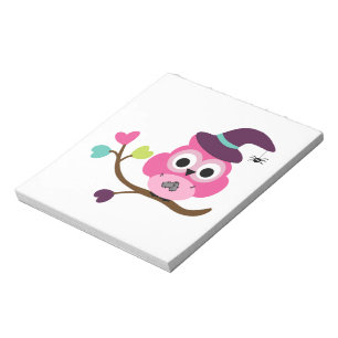 Bloc De Notas Lechuza Cute Halloween