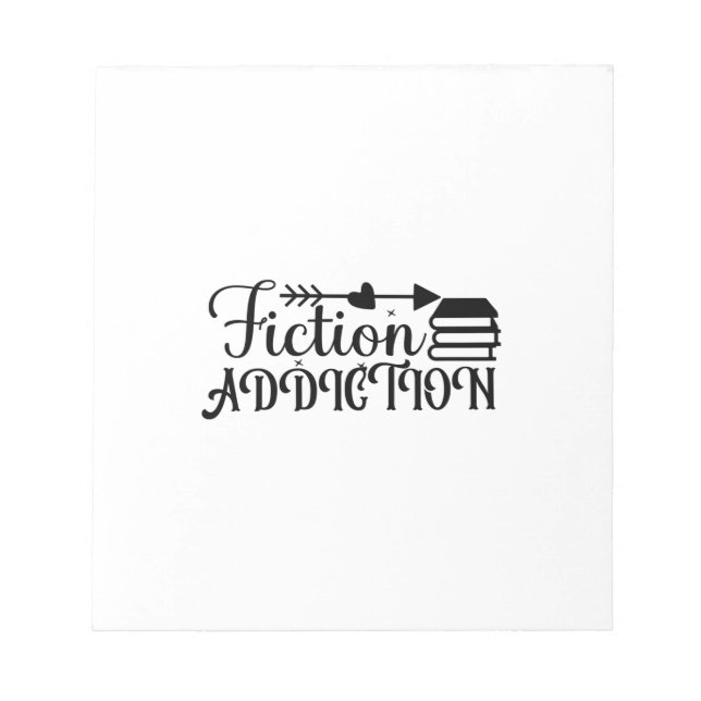 Bloc De Notas Leer adicción a la ficción artística (Frente)