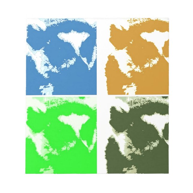 Bloc De Notas Lemurs de Pop Art (Frente)