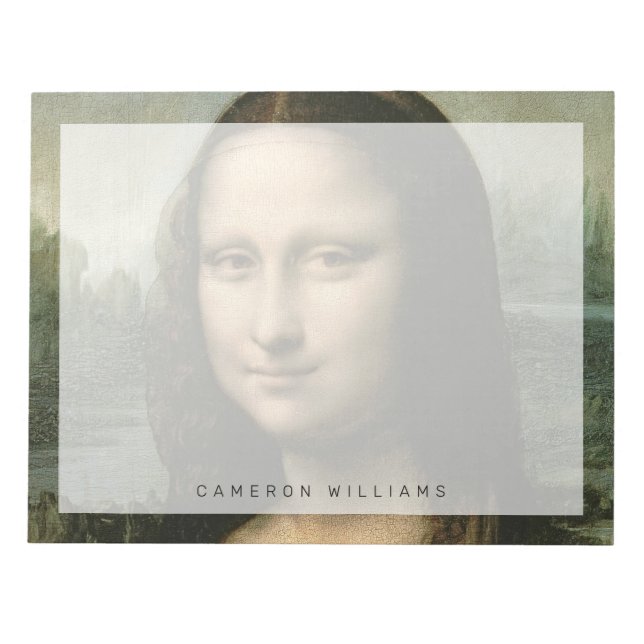 Bloc De Notas Leonardo da Vinci | Mona Lisa, c.1503-6 (Frente)