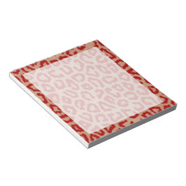 Bloc De Notas Leopardo rojo y Naranja