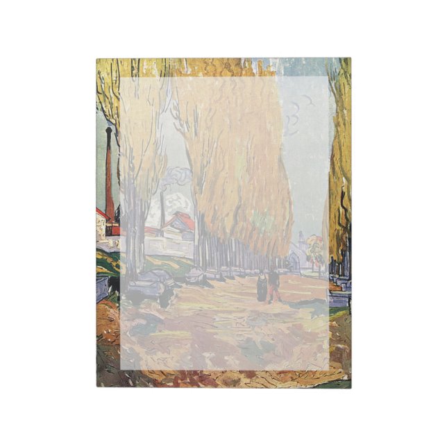 Bloc De Notas Les Alyscamps por Van Gogh. Paisaje otoñal (Lado Izquierdo)
