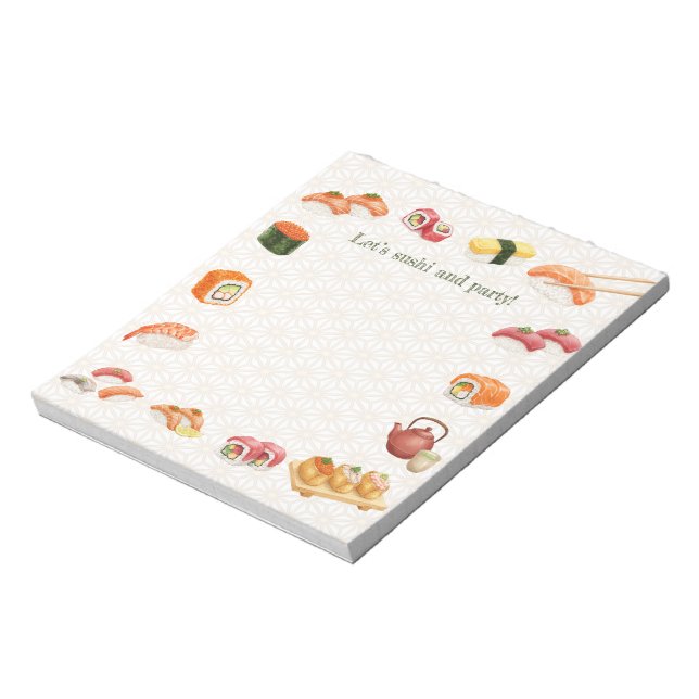 Bloc De Notas Let’s sushi and party!  (Lado Izquierdo)