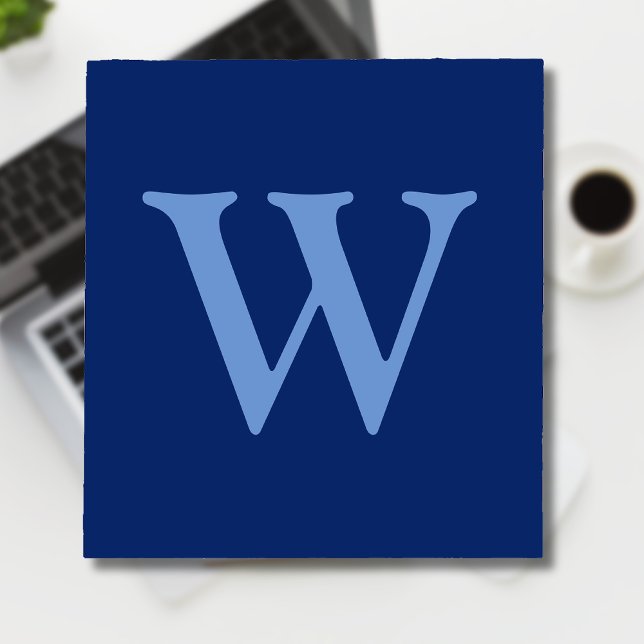 Bloc De Notas Letra azul cornflower inicial | Azul zafiro (Subido por el creador)