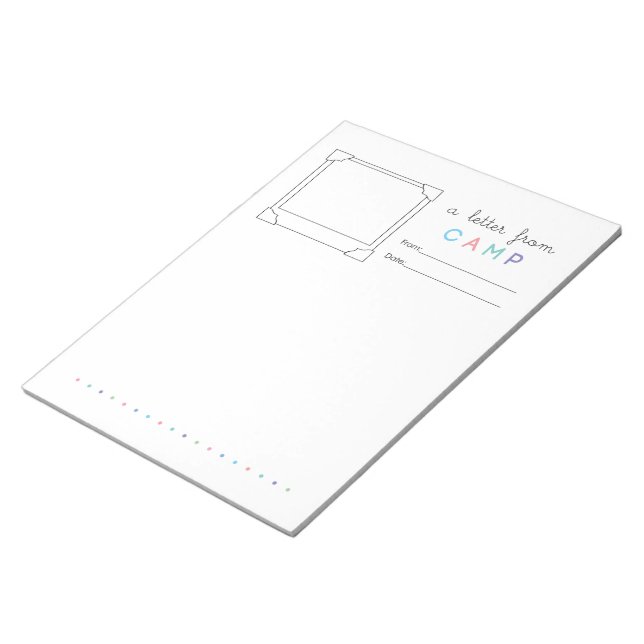 Bloc De Notas Letra Cute Camp Stationery Camp (Lado Derecho)