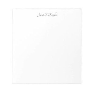 Bloc De Notas Letra elegante sencilla y profesional