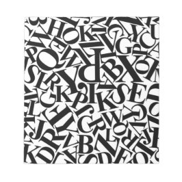Bloc De Notas Letras de alfabeto