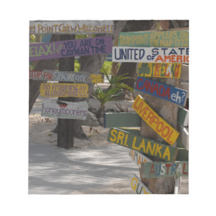 Bloc De Notas Letrero Rum Point Grand Cayman