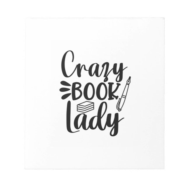 Bloc De Notas Leyendo libro loco (Frente)