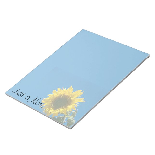 Bloc de notas LG - girasol "Solo una nota" (Lado Derecho)