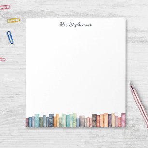 Bloc De Notas Libro de Acuarela Amante de Libros Coloridos Borde