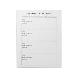 Bloc De Notas Libro de exposición de arte
