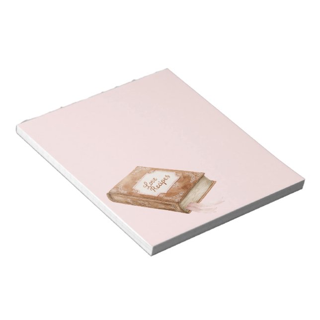 Bloc De Notas Libro de Recetas de Amor (Lado Derecho)
