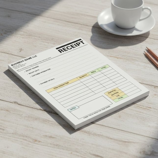 Bloc De Notas Libro de recibos de factura de venta (Almohadilla  (receipt payment invoice)