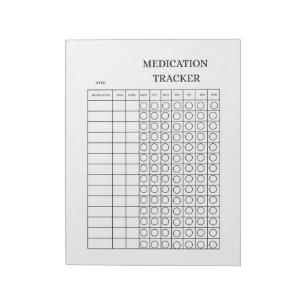 Bloc De Notas Libro de registro de seguimiento de medicamentos