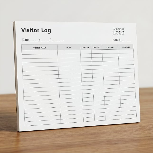 Bloc De Notas Libro de Registro de Visitantes Empresariales | De (Subido por el creador)
